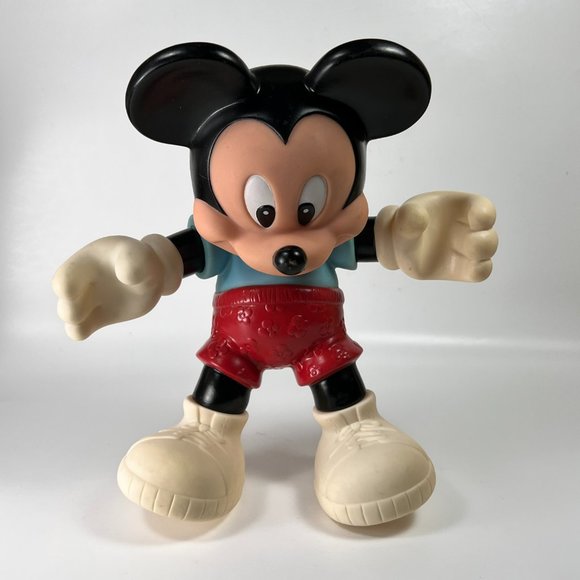 Vtg Disney Baby Mickey Mouse Toy Figure Floating Tub Pool Plastic - Picture 4 of 11